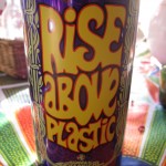 RISE ABOVE PLASTIC - Edelstahltrinkflasche
